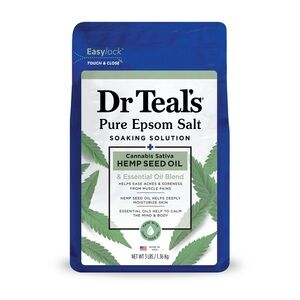 Dr. Teal's Epsom Salt Soak Seed & Essential Oil Blend Soaking Solution NWT